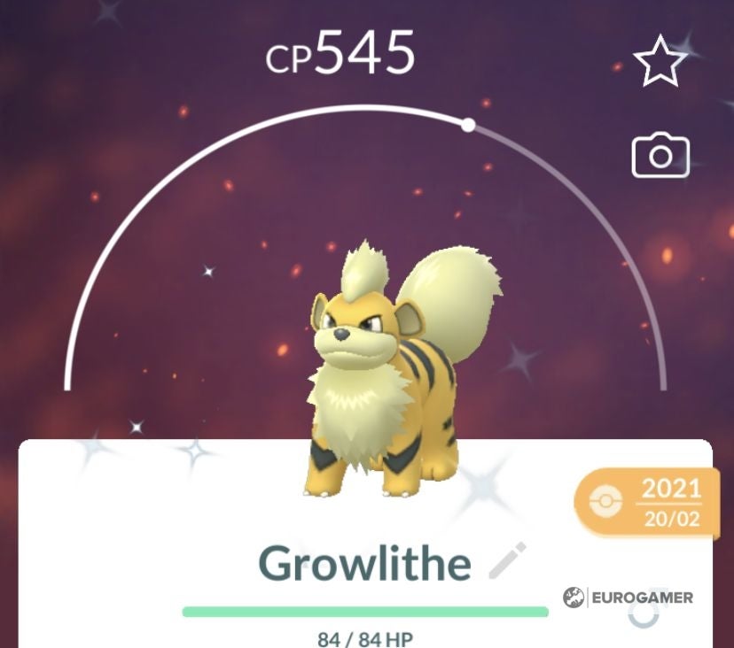 Growlithe 100 perfect IV stats, shiny Growlithe in Pokémon Go